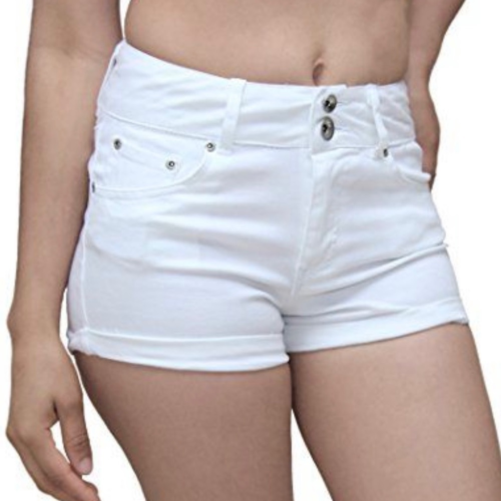 Dollhouse The High Waisted Shorts 3 White NWT